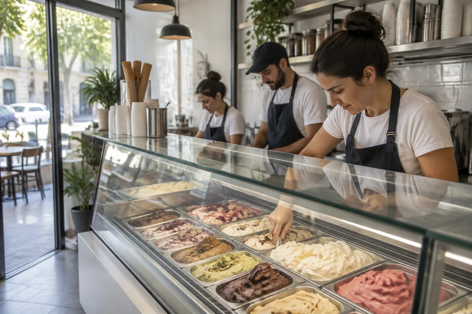 Ice cream shop franchises: investments from US$28,000