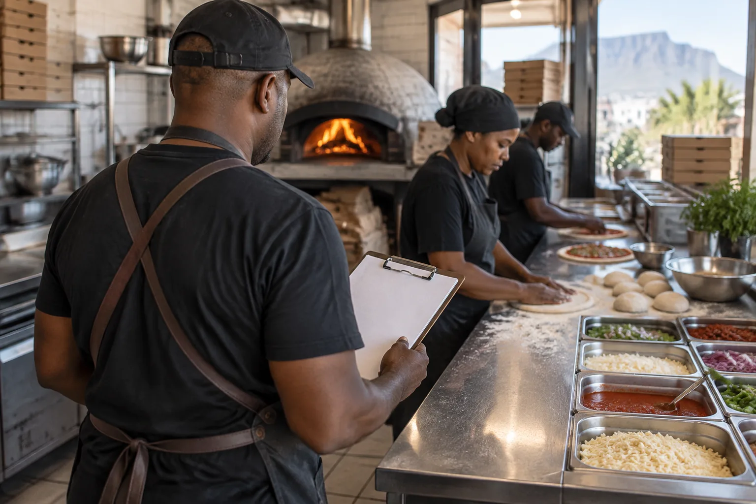 Juan Engelbrecht behind Scooters Pizza comeback
