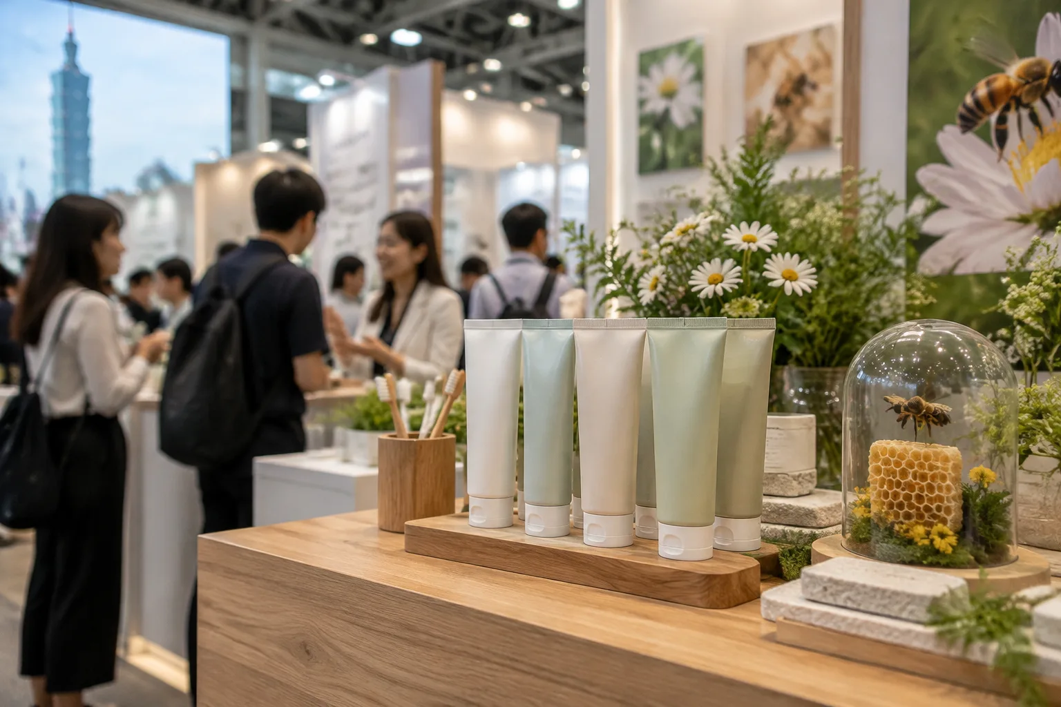 日月光綠蜂膠牙膏亮相台灣加盟展 蜜蜂保育成果走入永續選品
